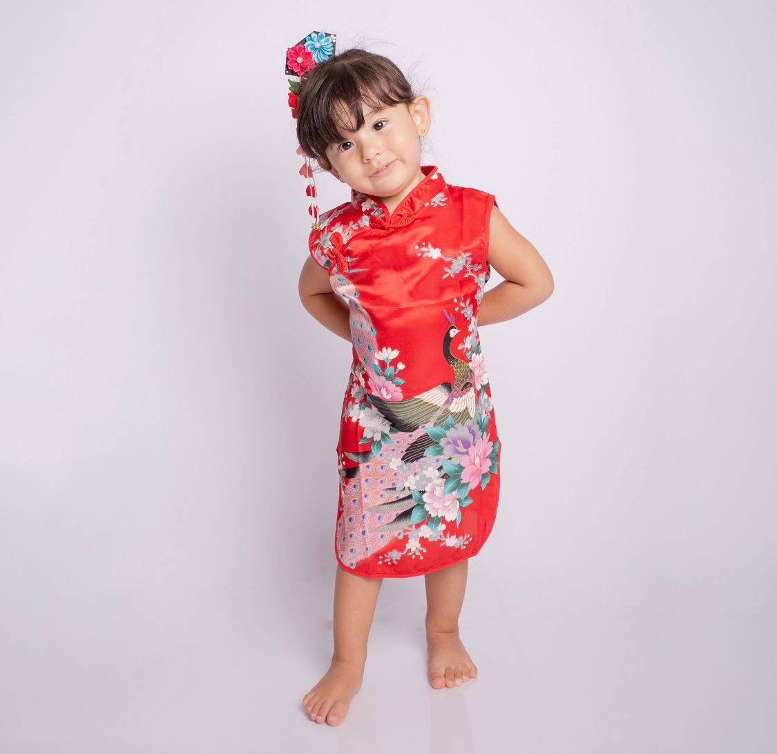 Vestido Estampado Oriental